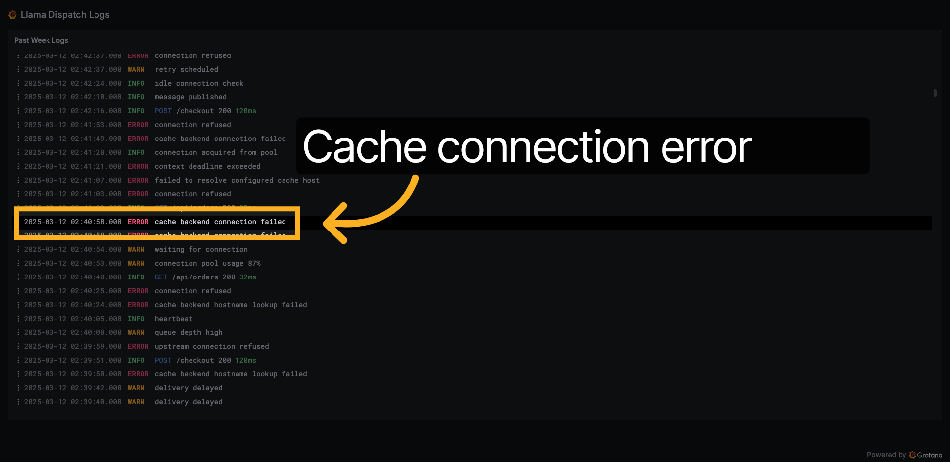 Cache error evidence #1