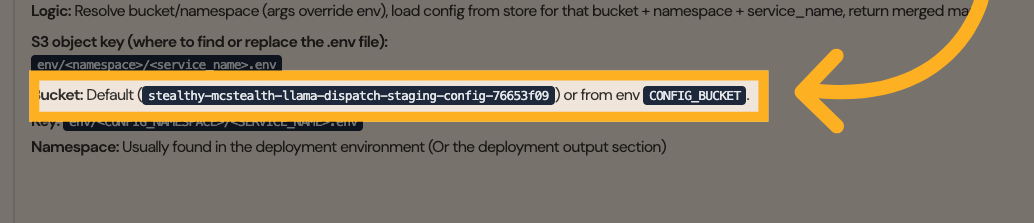 Select Deployment Config