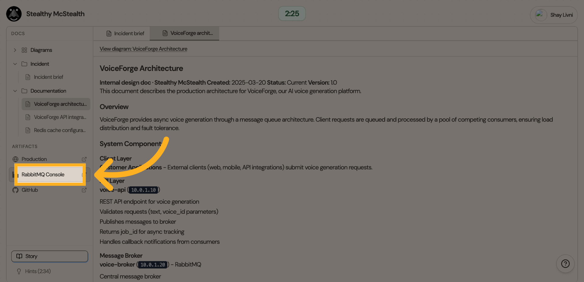 Access RabbitMQ Console
